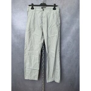 Nicole Farhi 100%‎ Cotton Pinstripe Pants White / Blue 32x30 Tagged 30